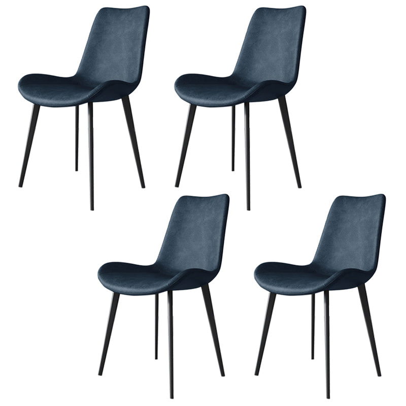 Sillas de comedor de cocina de cuero falso sillas industriales con base de metal