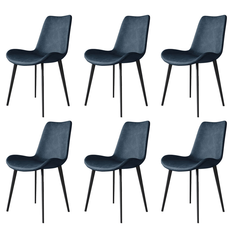 Sillas de comedor de cocina de cuero falso sillas industriales con base de metal