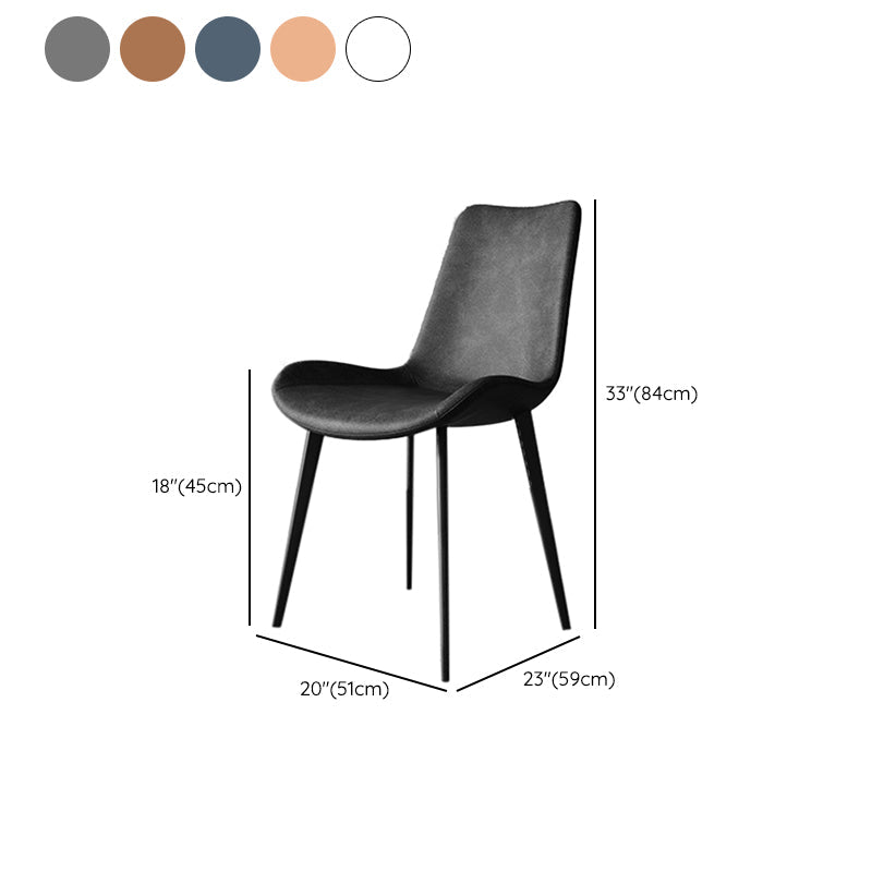 Sillas de comedor de cocina de cuero falso sillas industriales con base de metal