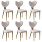Faux Leather Kitchen Dining Chairs Glam Side Chairs with Metal Base 6 Piece Set Clearhalo 'Dining Chairs' 'Dining Tables & Seating' 'dining_chair' 'furn' 'furn_dining_chair' 'Furniture' 'Kitchen & Dining Furniture' 7144620