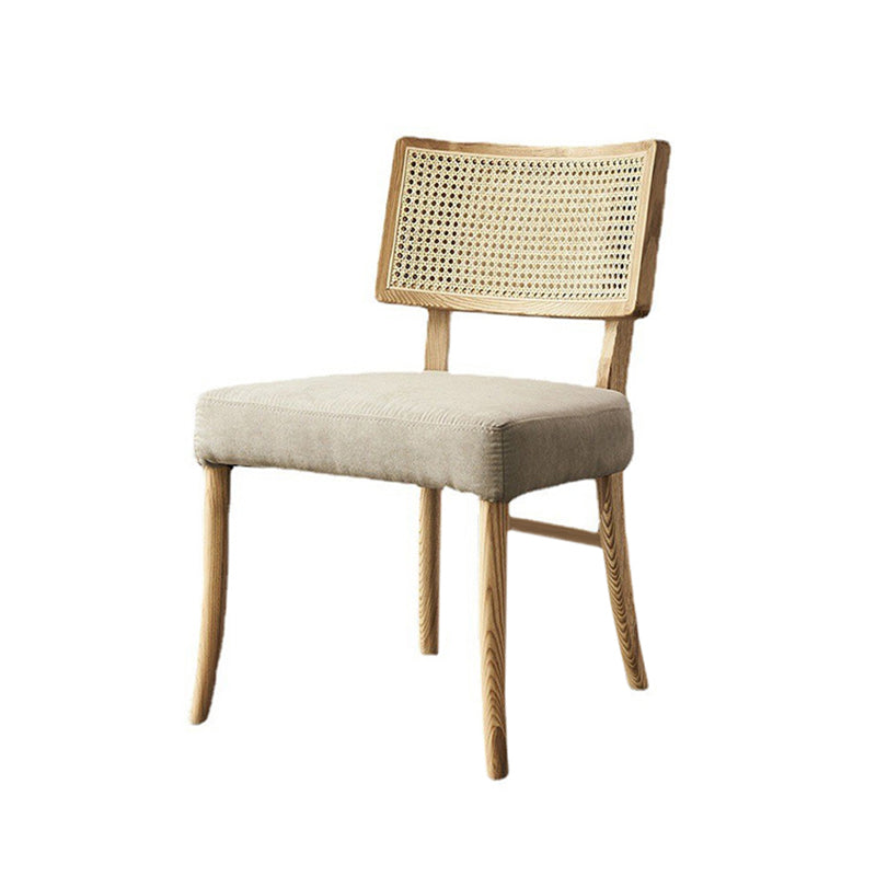 Contemporary Kitchen Dining Chairs Upholstered Chairs with Wood Base