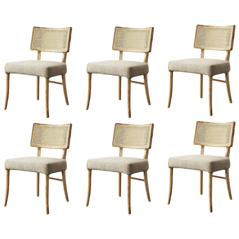Contemporary Kitchen Dining Chairs Upholstered Chairs with Wood Base