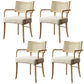 Contemporary Kitchen Dining Chairs Upholstered Chairs with Wood Base