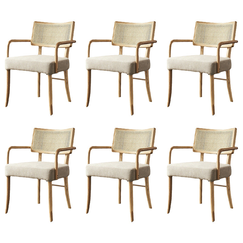 Contemporary Kitchen Dining Chairs Upholstered Chairs with Wood Base