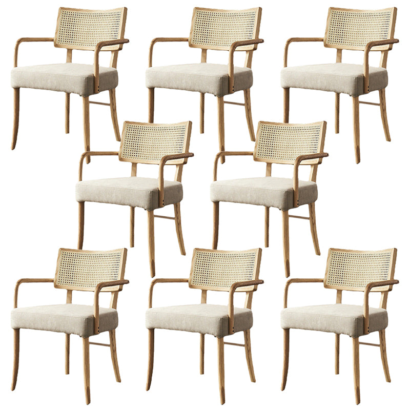 Contemporary Kitchen Dining Chairs Upholstered Chairs with Wood Base