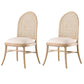 Contemporary Kitchen Dining Chairs Upholstered Chairs with Wood Base