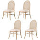 Contemporary Kitchen Dining Chairs Upholstered Chairs with Wood Base