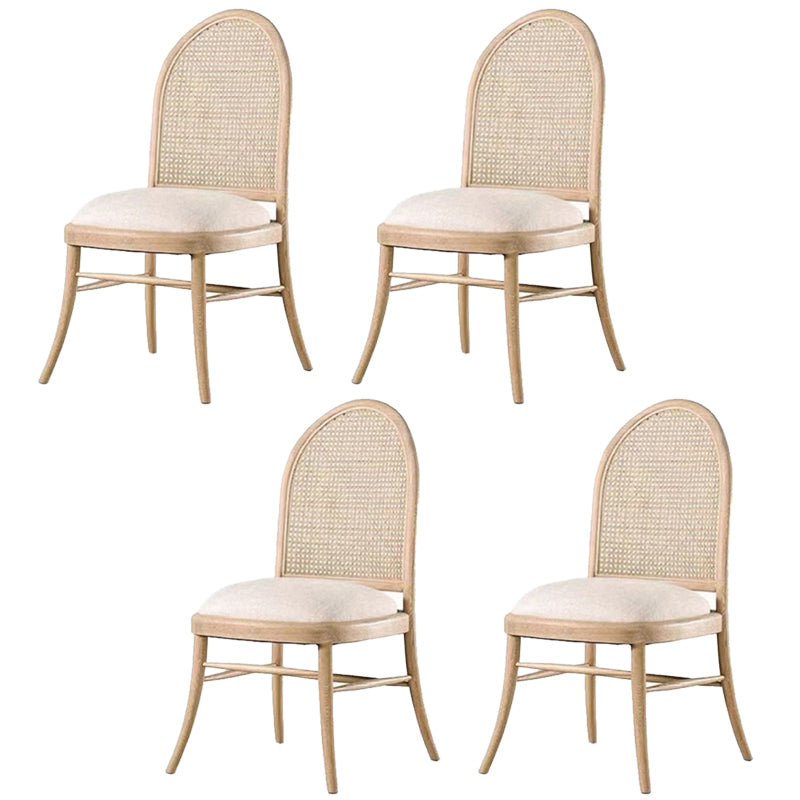 Contemporary Kitchen Dining Chairs Upholstered Chairs with Wood Base