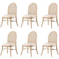 Contemporary Kitchen Dining Chairs Upholstered Chairs with Wood Base