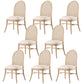 Contemporary Kitchen Dining Chairs Upholstered Chairs with Wood Base