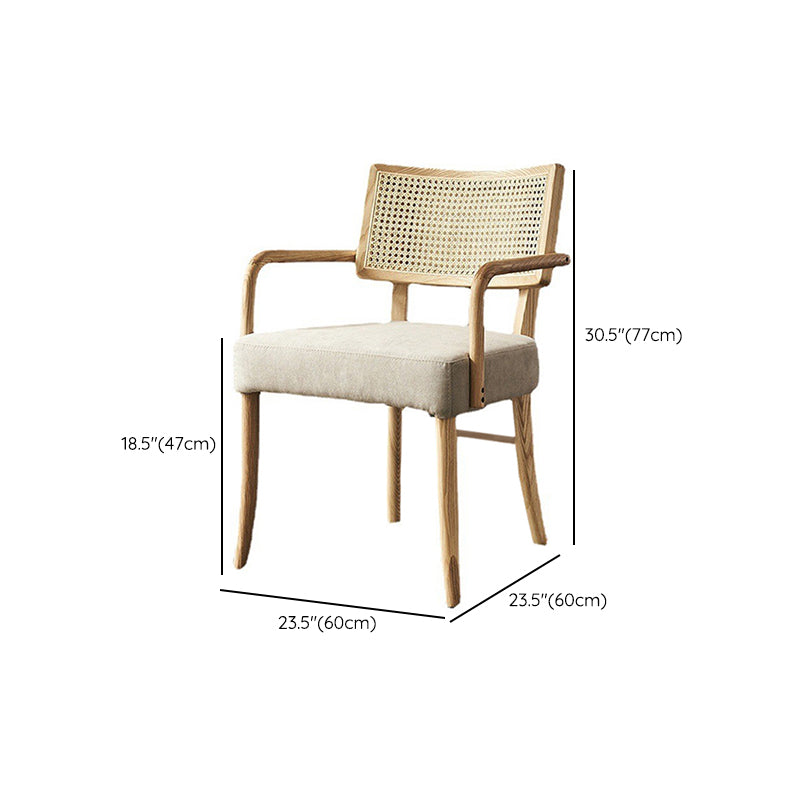 Contemporary Kitchen Dining Chairs Upholstered Chairs with Wood Base