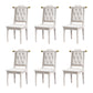 Wood Tufted Dining Chair Modern Style Open Back Armless Chair