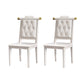 Wood Tufted Dining Chair Modern Style Open Back Armless Chair
