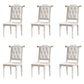 Wood Tufted Dining Chair Modern Style Open Back Armless Chair