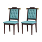 Wood Tufted Dining Chair Modern Style Open Back Armless Chair