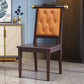 Wood Tufted Dining Chair Modern Style Open Back Armless Chair