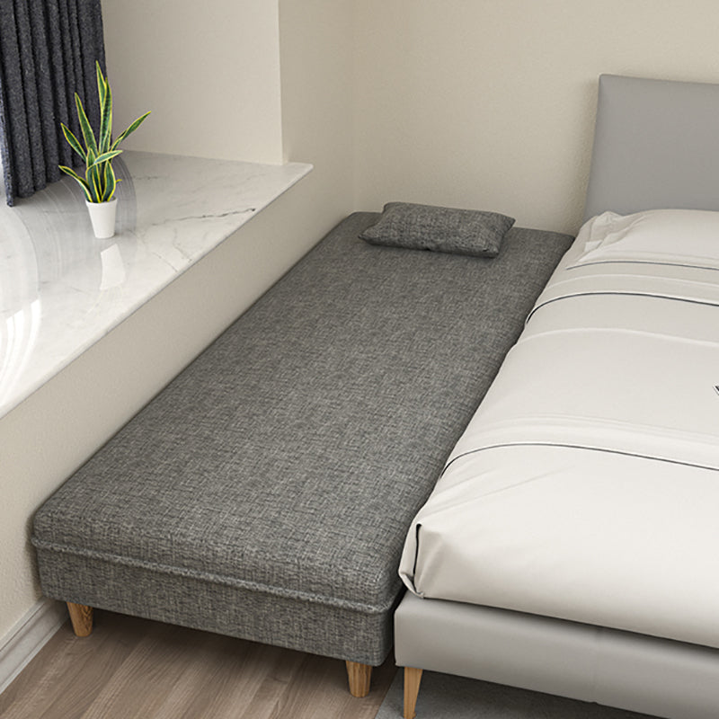 Scandinavian Chaise Lounge Couch 3-Position Armless Chaise for Living Room