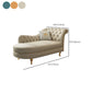Chaise à bras roulés de style traditionnel en simili cuir pour salon