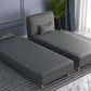3-Position Scandinavian Chaise Lounge Couch Armless Chaise with Pillow