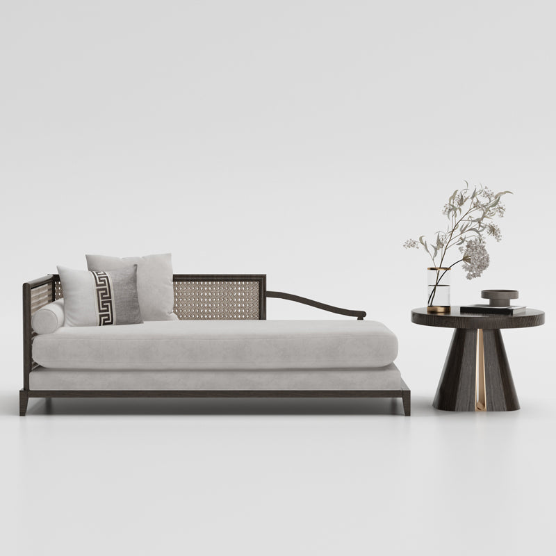 Traditional Living Room Chaise Solid Wood Chaise Lounge with Upholstered Clearhalo 'Chairs & Seating' 'Chaise Lounge' 'chaise_lounge' 'furn' 'furn_chaise_lounge' 'Furniture' 'Living Room Furniture' 7145667