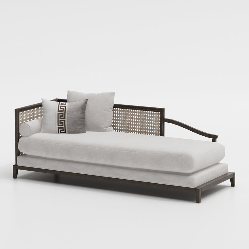 Traditional Living Room Chaise Solid Wood Chaise Lounge with Upholstered Clearhalo 'Chairs & Seating' 'Chaise Lounge' 'chaise_lounge' 'furn' 'furn_chaise_lounge' 'Furniture' 'Living Room Furniture' 7145668