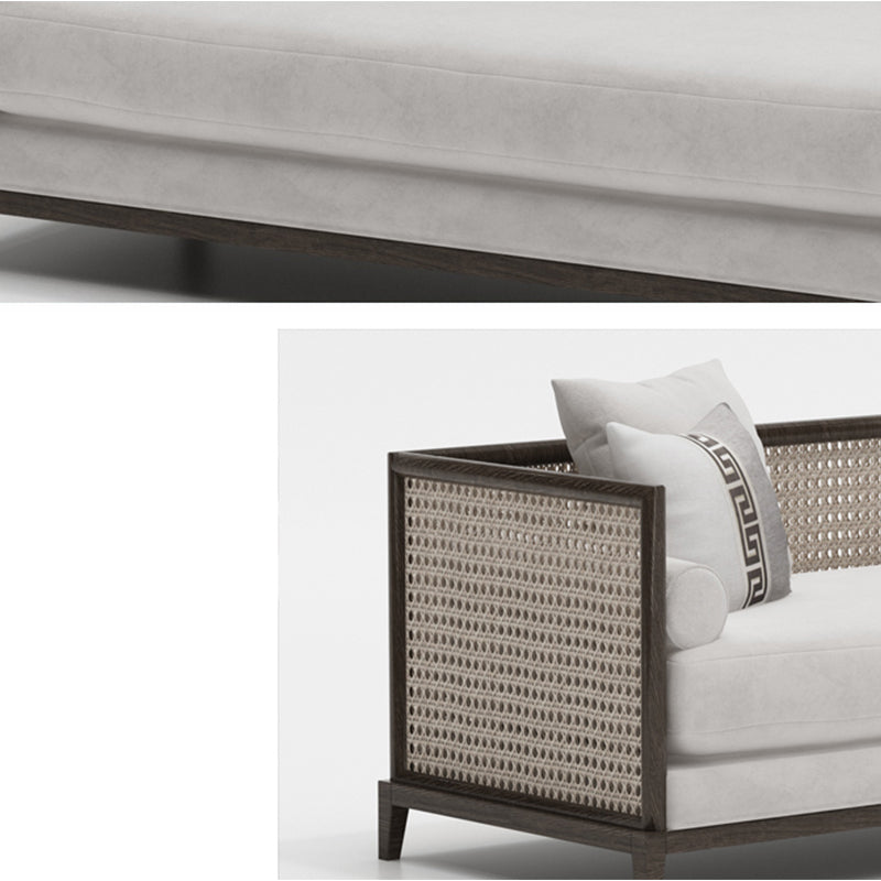 Traditional Living Room Chaise Solid Wood Chaise Lounge with Upholstered Clearhalo 'Chairs & Seating' 'Chaise Lounge' 'chaise_lounge' 'furn' 'furn_chaise_lounge' 'Furniture' 'Living Room Furniture' 7145672