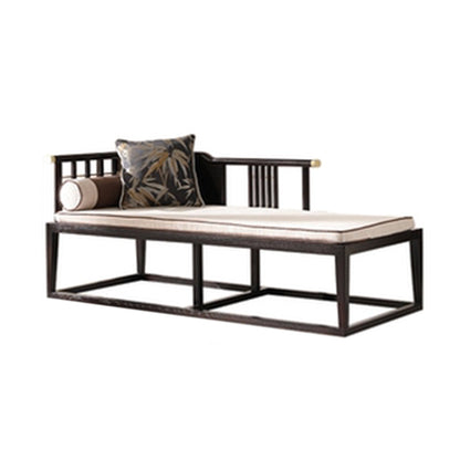 Traditional Living Room Chaise Solid Wood Chaise Lounge with Upholstered White Clearhalo 'Chairs & Seating' 'Chaise Lounge' 'chaise_lounge' 'furn' 'furn_chaise_lounge' 'Furniture' 'Living Room Furniture' 7145677