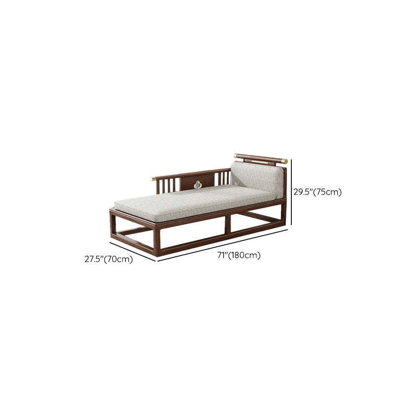 Traditional Living Room Chaise Solid Wood Chaise Lounge with Upholstered Clearhalo 'Chairs & Seating' 'Chaise Lounge' 'chaise_lounge' 'furn' 'furn_chaise_lounge' 'Furniture' 'Living Room Furniture' 7145678