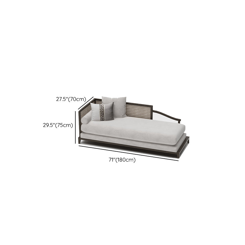 Traditional Living Room Chaise Solid Wood Chaise Lounge with Upholstered Clearhalo 'Chairs & Seating' 'Chaise Lounge' 'chaise_lounge' 'furn' 'furn_chaise_lounge' 'Furniture' 'Living Room Furniture' 7145680