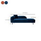 Modern Living Room Velvet Chaise Upholstered Chaise Lounge with Wooden Base Clearhalo 'Chairs & Seating' 'Chaise Lounge' 'chaise_lounge' 'furn' 'furn_chaise_lounge' 'Furniture' 'Living Room Furniture' 7145688