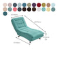 Chaise lounge acolchado moderno de cuero con brazos para sala de estar
