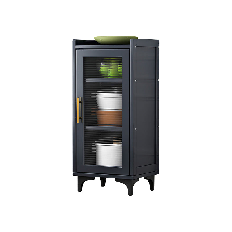 Server glam buffet nero server in bambù per sala da pranzo