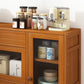 Brown Buffet Server Bamboo Dining Server con cassetto per la cucina