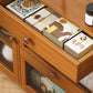 Brown Buffet Server Bamboo Dining Server con cassetto per la cucina