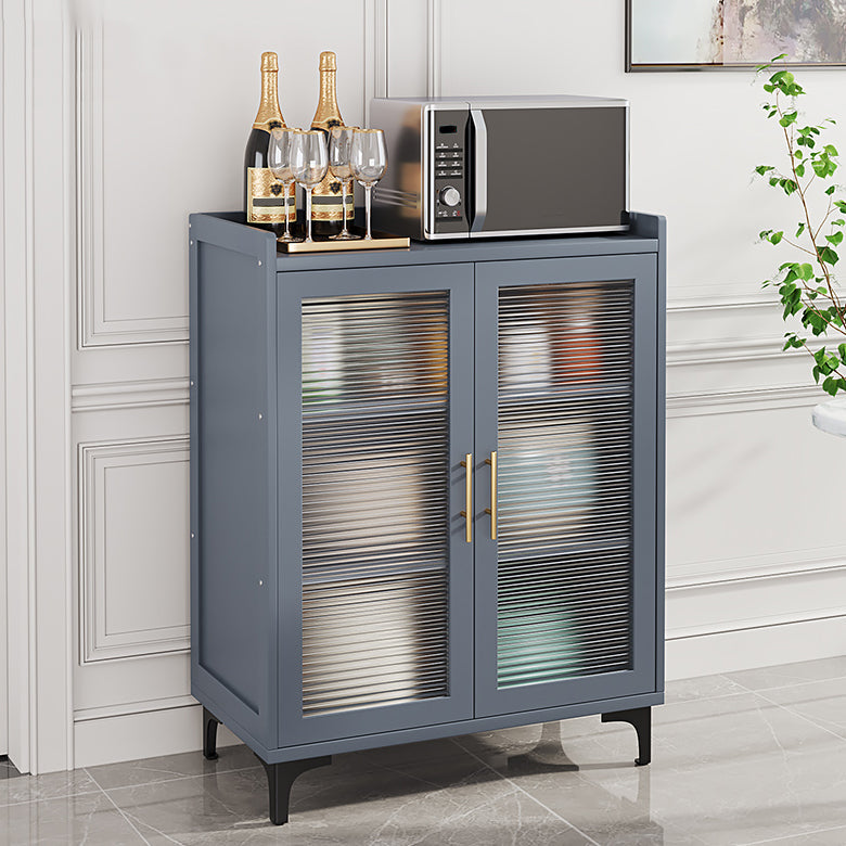 Server di pranzo in bambù del server buffet grigio con archiviazione per cucina