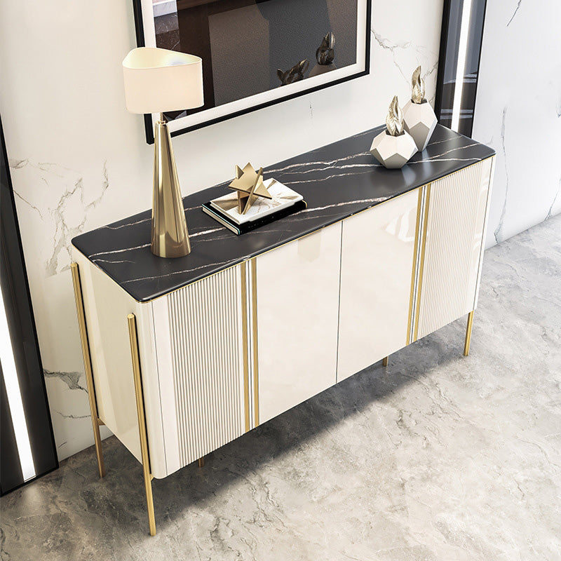 Server da pranzo in stile glam Stone di pietra con armadi