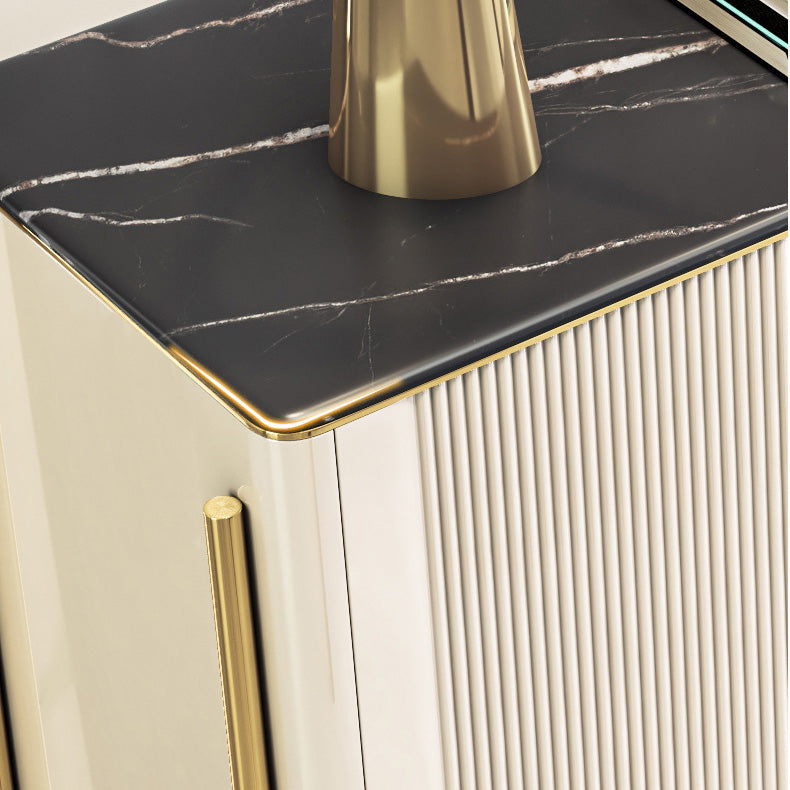 Server da pranzo in stile glam Stone di pietra con armadi