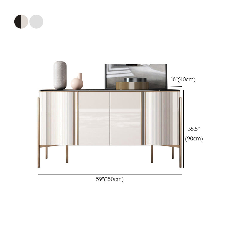 Server da pranzo in stile glam Stone di pietra con armadi