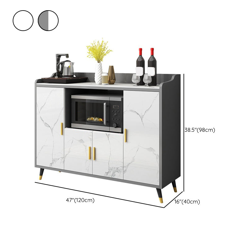 Cucina server da pranzo mobile server a buffet contemporaneo con archiviazione