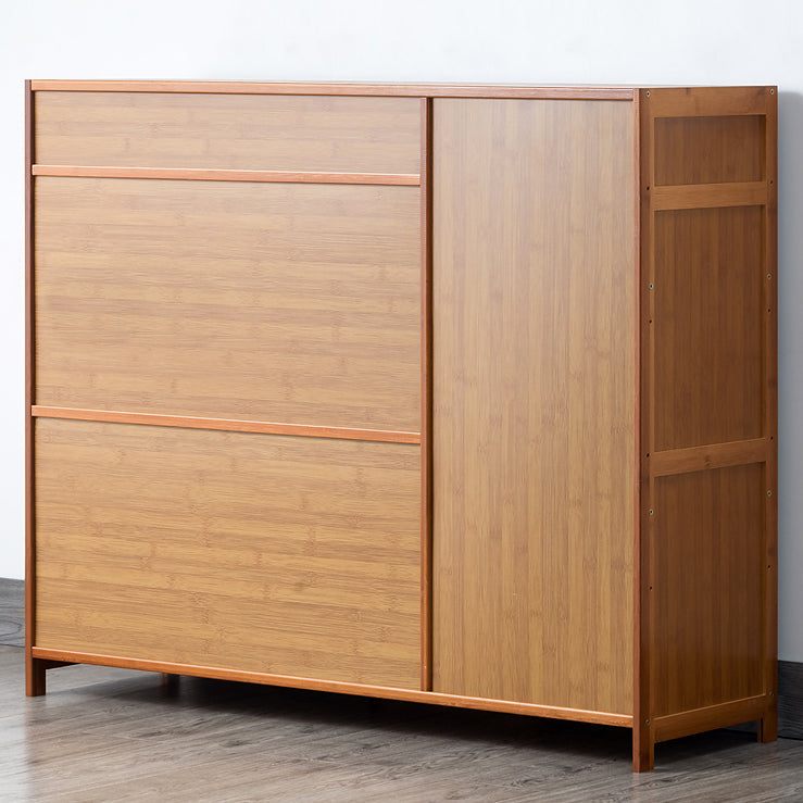 Tabella della credenza in bambù marrone armadio contemporaneo con cassetto