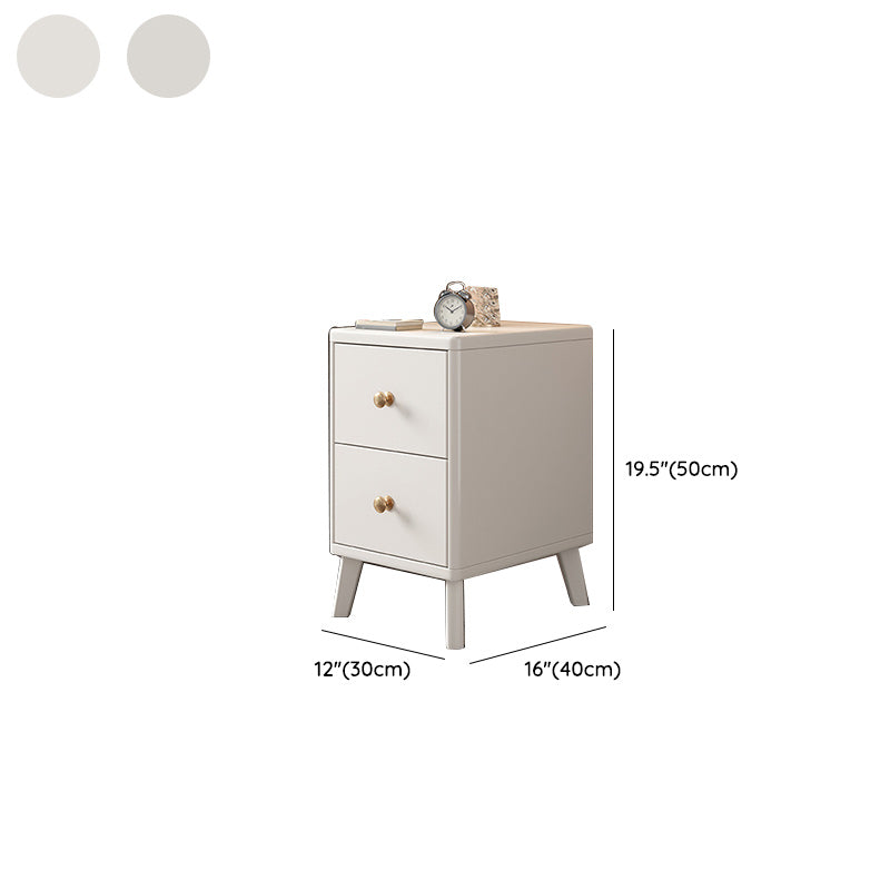 Eigentijdse lade opslagavondtafel rubberwood accent tafel nachtkastje voor slaapkamer