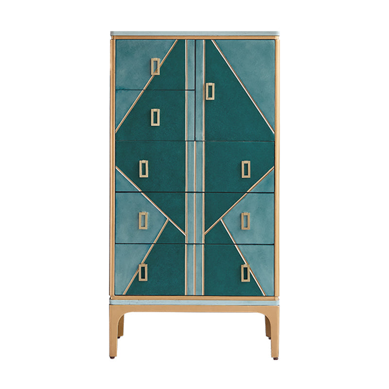 Commode coffre en bois en bois commode glamour contemporaine pour chambre à coucher