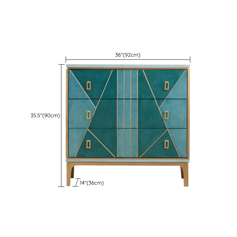 Commode coffre en bois en bois commode glamour contemporaine pour chambre à coucher