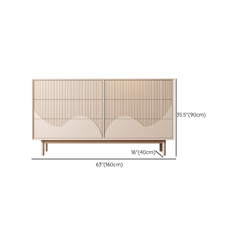 Eigentijdse opbergkast, dressoir, houten kist met laden