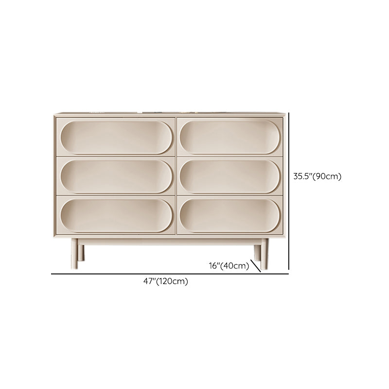 Cómoda cómoda de almacenamiento de madera Cómoda contemporánea con cajones
