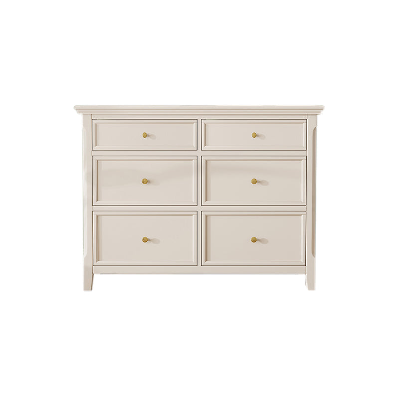 Wooden Storage Chest Dresser Classic Glam Dresser for Bedroom