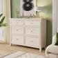 Wooden Storage Chest Dresser Classic Glam Dresser for Bedroom