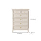 Wooden Storage Chest Dresser Classic Glam Dresser for Bedroom