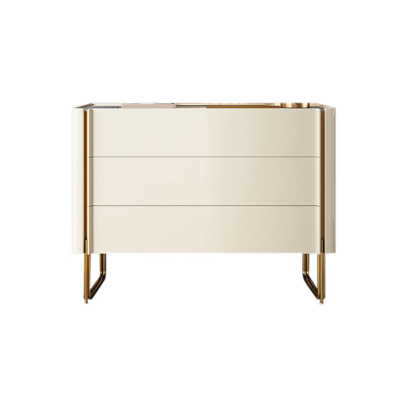 Ladekast met stenen opbergkast Klassieke glamoureuze ladekast met lades