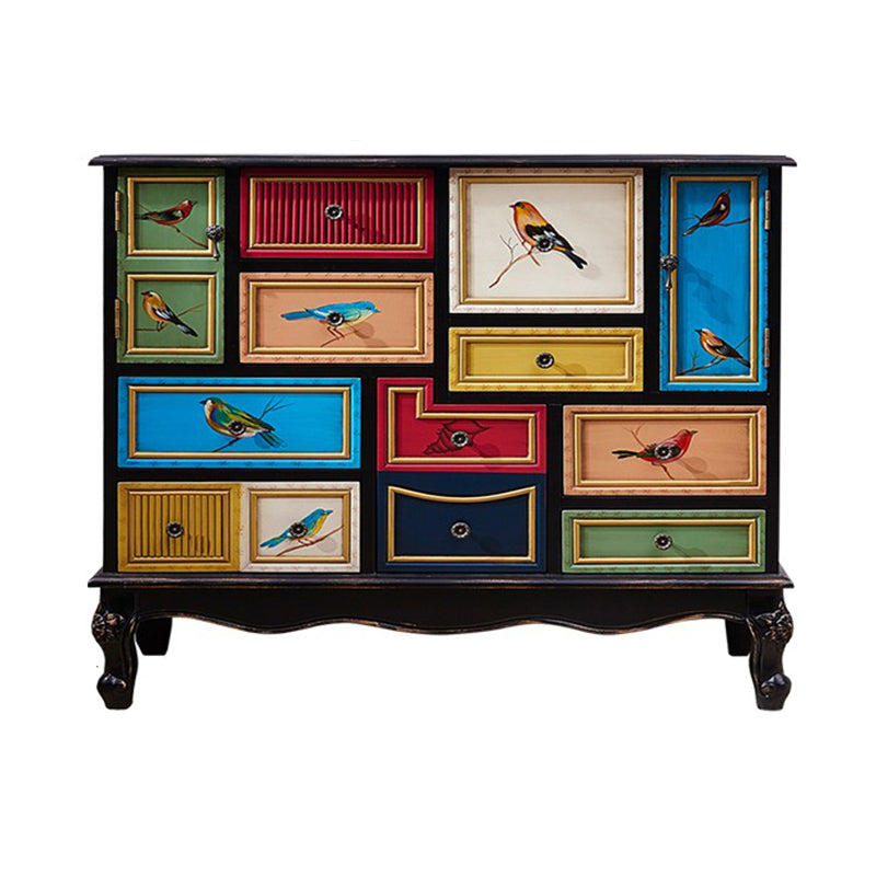 Coastal Storage Chest Dressoir Gemaakt van hout met 9 laden